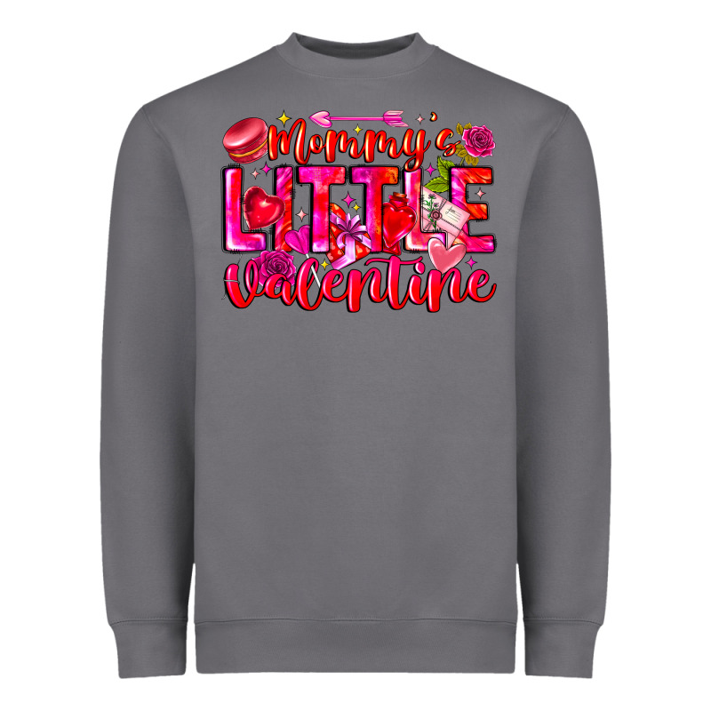 Mommy's Little Valentine Heavyweight Sweatshirt by CowhideDigitalArt | Teevron