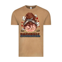 Vintage Camel Messy bun Baseball Vintage Tee - HowdyJamesFarm