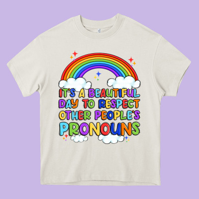 It's A Beautiful Day To Respect Other People's Pro Heavy Core Tee Designed By Artiststas