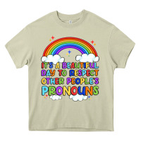 Mossy it's a beautiful day to respect other people's pro Heavy Core Tee - Artiststas
