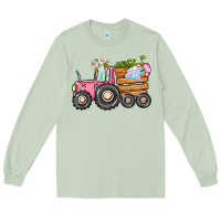 Matcha Easter bunny tractor Long Sleeve Tee - CowGirlArtShop