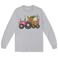 Moon Dust Easter bunny tractor Long Sleeve Tee - CowGirlArtShop