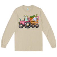 Mushroom Easter bunny tractor Long Sleeve Tee - CowGirlArtShop