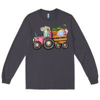 Smoke Easter bunny tractor Long Sleeve Tee - CowGirlArtShop