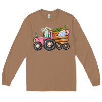 Toasted Coconut Easter bunny tractor Long Sleeve Tee - CowGirlArtShop