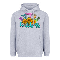 Heather Grey hairboss western sunflowers hairdresser Heavyweight Hoodie - Artiststas