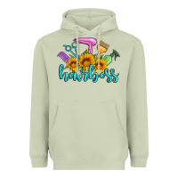 Matcha hairboss western sunflowers hairdresser Heavyweight Hoodie - Artiststas