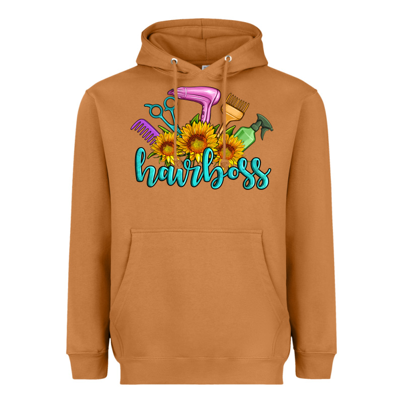 Hairboss Western Sunflowers Hairdresser Heavyweight Hoodie by Artiststas | Teevron
