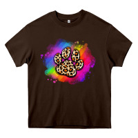 Chocolate Brown pride dog paw Heavy Core Tee - Artiststas