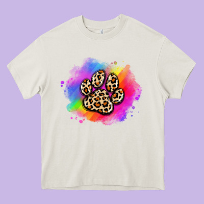 Pride Dog Paw Heavy Core Tee Designed By Artiststas