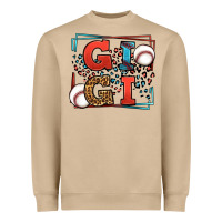 Mushroom Baseball gigi leopard frame Heavyweight Sweatshirt - LillyAllenDesigns