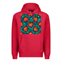 Cardinal fall leaves seamless pattern Premium Hoodie - BundleAndBundleShop