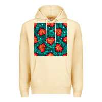 Pina Colada fall leaves seamless pattern Premium Hoodie - BundleAndBundleShop