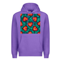 Purple fall leaves seamless pattern Premium Hoodie - BundleAndBundleShop