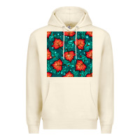 Sandshell fall leaves seamless pattern Premium Hoodie - BundleAndBundleShop