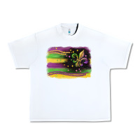 White mardi gras flag Urban Heavy Tee - CowGirlArtShop