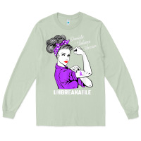 Matcha Domestic Violence Warrior Unbreakable Awareness Gift Long Sleeve Tee - minhPixels