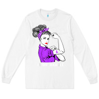 White Domestic Violence Warrior Unbreakable Awareness Gift Long Sleeve Tee - minhPixels