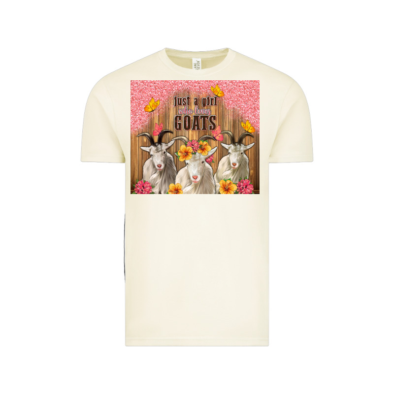 Just A Girl Who Loves Goats Tumbler Vintage Tee by TumblerDesignByShophia | Teevron