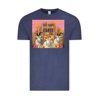 Vintage Denim just a girl who loves goats tumbler Vintage Tee - TumblerDesignByShophia
