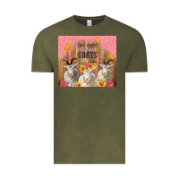 Vintage Olive just a girl who loves goats tumbler Vintage Tee - TumblerDesignByShophia