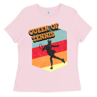 Bubblegum Pink Queen Of Tennis Ladies Tee - Bettercallsaul