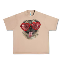 Burro Pug with love glasses Urban Heavy Tee - RanaPortraitStore