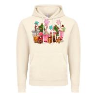 Vintage Artic pink christmas coffe cups Vintage Hoodie - CowGirlArtShop