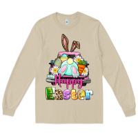 Mushroom Bunny Happy Easter truck Long Sleeve Tee - CowGirlArtShop