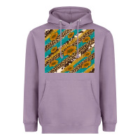 Lavender leopard cowhide  leather sunflowers Heavyweight Hoodie - Artiststas