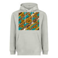 Leopard Cowhide  Leather Sunflowers Heavyweight Hoodie | Teevron