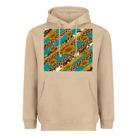 Mushroom leopard cowhide  leather sunflowers Heavyweight Hoodie - Artiststas