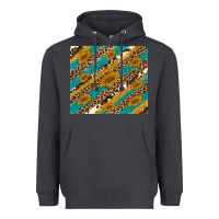 Smoke leopard cowhide  leather sunflowers Heavyweight Hoodie - Artiststas