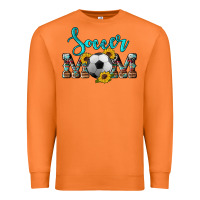 Carrot western leopard cowhide sunflowers  glitter mom soccer Premium Sweatshirt - Artiststas