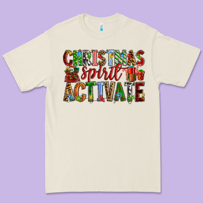 Christmas Spirit Activate Premium Tee Designed By Ranaportraitstore