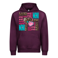 Mauve Wine mini mini mini with hearts Urban Hoodie - AdoDesignShop