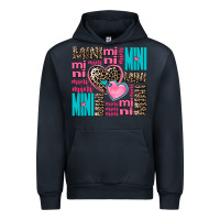 Navy mini mini mini with hearts Urban Hoodie - AdoDesignShop
