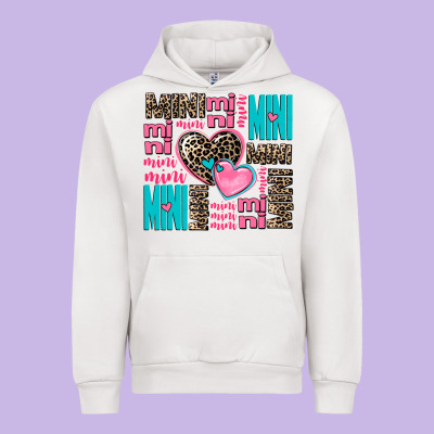 Mini Mini Mini With Hearts Urban Hoodie Designed By Adodesignshop