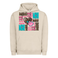 Pigment French Oak mini mini mini with hearts Urban Hoodie - AdoDesignShop