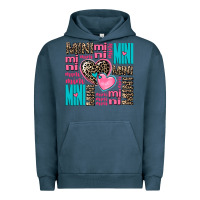 Pigment Midnight Navy mini mini mini with hearts Urban Hoodie - AdoDesignShop