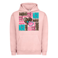 Pigment Salmon mini mini mini with hearts Urban Hoodie - AdoDesignShop
