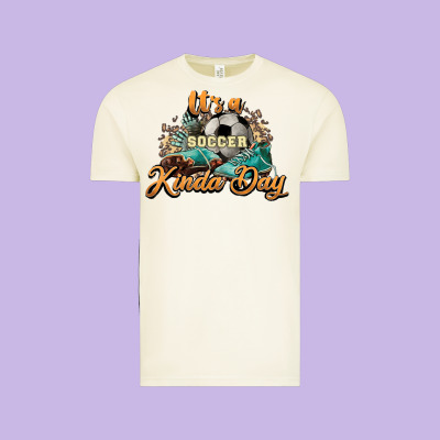 It's A Soccer Kinda Day Vintage Tee Designed By Howdyjamesfarm