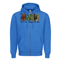 True Royal Peace Love Malayan Sun Bear Zipper Hoodie - LillyAllenDesigns