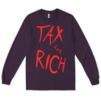 Plum tax the rich shirt (on back)political t shirts for women men t shirt Long Sleeve Tee - minhPixels