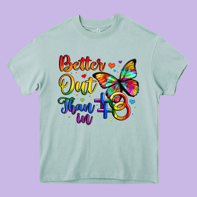 Better Out Than In Heavy Core Tee Designed By Artiststas