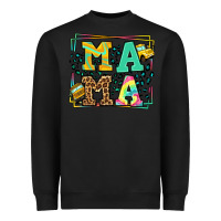 Black School bus driver mama Mother's day Heavyweight Sweatshirt - LillyAllenDesigns