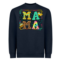 Navy School bus driver mama Mother's day Heavyweight Sweatshirt - LillyAllenDesigns