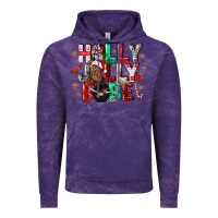 Cloud Purple holly jolly babe Vintage Hoodie - CowGirlArtShop