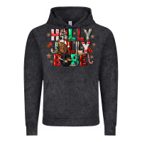 Vintage Black holly jolly babe Vintage Hoodie - CowGirlArtShop