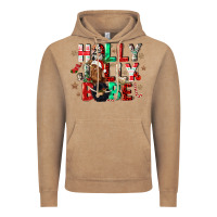 Vintage Coffee holly jolly babe Vintage Hoodie - CowGirlArtShop
